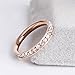 Will Queen 4mm Women Tungsten Wedding Bands, Engagement Rings for Her A Circle of Sparkly Diamonds