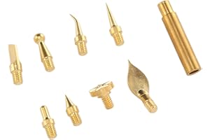 3D Printing Trimming Heads, 8Pcs 3D Printing Trimming Heads with 1 Connector, Compatible with Standard 936 Universal Solderin