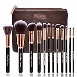 Makeup Brushes,Party Queen 12pcs Rose Gold Make up Brushes, Beauty Blending, Face Powder, Blush Brushes, Concealer Brush, Contour Brush, Cosmetic Brush, Foundation Brush,