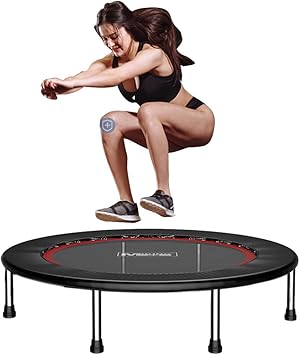 Xxd Indoor Fitness Trampolin Faltbares 50 Zoll Trampolin Mit Sicherheitsmatte Indoor Sporttrainings Trampolin Sprungbrett Maximale Belastung 150 Kg Amazon De Kuche Haushalt