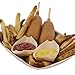 Bamboo Wooden Boat 200 Packs with 200 pcs Bamboo Stickers 4 Inches