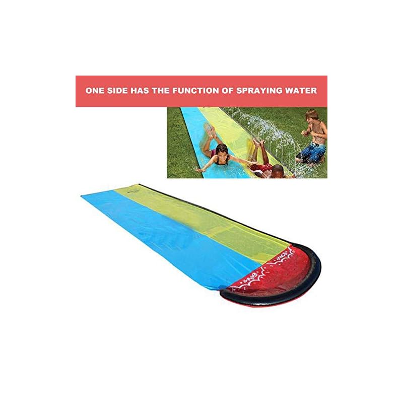 Toboganes de agua para césped para niños y adultos, 15.35 pies, jardín