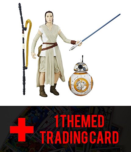 Star wars the black series 6-inch rey (jakku) and bb-8 with one o…