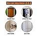 JQK Door Stopper, Sound Dampening Door Stop Bumper Wall Protetor with Grey Rubber 2 Pack, Adhesive or Wall Mount Brushed Nickel, Stainless Steel