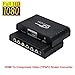 NEWCARE HDMI to 1080P Scaler Component Video (YPbPr) Converter,HDMI to Component Adapter Support R/L Audio Output (Black)