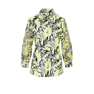 51rXG%2BGAtDL. SS300 DeSoto Lea - Blusa para Mujer con Estampado de Serpiente y Mangas Transparentes 51rXG%2BGAtDL. SS300