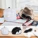 Travel Pillow set, Best Neck Pillow for Airplane, Includes Sleep Mask Carry Bag and Earplugs, Luxury Adjustable Memory Foam, for Deep Relaxation, Car Home TV Stops Pain in the Aeroplane. Black