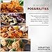 Gourmia GTA2500 Fast Action Air Fryer Griller and Roaster with Optimized Calorie Reduction Technology - Expanded 11 Piece Accessory Pack
