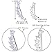 EVER FAITH Ear Cuffs Wrap Sweep Hoop Climber Hypoallergenic S925 Sterling Silver CZ Drop Crawler Stud Earrings Clear