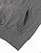 Pullover Hoodie for Women,Timeson Long Sleeve V Neck Tunic Sweatshirt With Pocket Deep Grey L