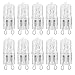 10 Pack Crystal Clear Lense Q75/G9/CL/120V G9 JCD 75 Watt 120 Volt T4 JD Type Halogen House Hold Light Bulb Hanging Pendant Accent Type Spot Down Lamp Chandelier Sconce Fixture Lighting