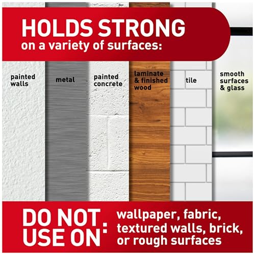 Command Large Refill Adhesive Strips, Damage Free Hanging Wall Adhesive for Large Indoor Wall Hooks, No Tools Removable Adhesives for Living Spaces, 20 White Command Strips