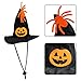 Rypet Cat Halloween Costume Halloween Cat Collar with Bells and Halloweens Pumpkin Hat Cats Costume Suit for Cats and Small Dogs