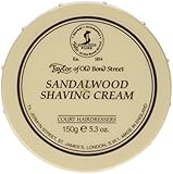 Taylor of Old Bond Street Sandalwood Shaving Cream Bowl, 5.3-Ounce 2PK