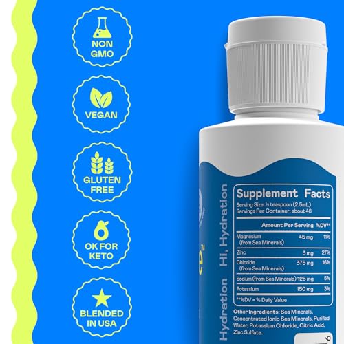 Hi-Lyte Electrolytes for Fasting, Immune Support and Rapid Hydration | 48 Servings | NO Calories NO Sugar | 20%+ More Potassium, Magnesium & Zinc