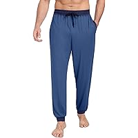 WiWi Men's Bamboo Viscose Pajama Jogger Pants Open Fly
