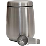 Home Coffee Canister Food Storage Container | Stainless Steel, Airtight, Scoop Spoon Included | The Ultimate Coffee Bean Vaul