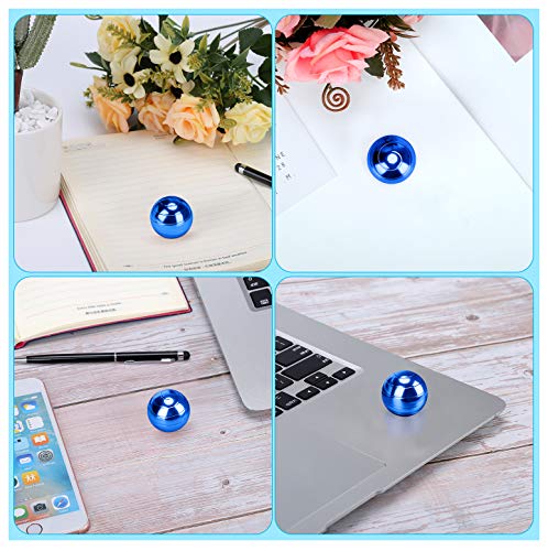 CaLeQi Desktop Ball Transfer Gyro Aluminum Alloy Kinetic Desk Toy Stress Relief Office Executive Gadgets Metal Ball Full Disassembly Rotary Decompression Toy-Small (Blue)