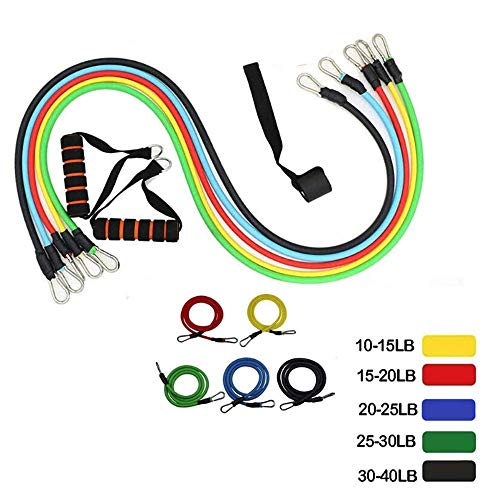 REDESS 11 Pack Exercise Resistance Bands with Handles Exercise Stretch