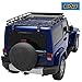 EAG 2 Door Roof Rack Cargo Basket with Wind Deflector Fits for 07-18 Wrangler JK