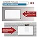 Akia Screens 120 inch Projector Screen 16:9 Foldable Anti-Crease Portable Screen Support Double Sided Projection for Outdoor Indoor 120