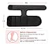 GVN Ankle Holster for Concealed Carry | Non-Slip with Holster Fits Glock 42, 43, 36, 26, Smith and Wesson Body guard .380, .38, Ruger LCP, LC9 (Black)