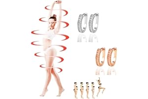 DIOWUS 2 Pairs Lymphvity Therapy Earrings For Women, Histone Lymphatic Germanium Earrings Earrings, Lymphatic Acupuncture Earrings, Lymph Drainage Earrings Jewelry Gifts