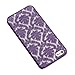ABC Carved Damask Vintage Pattern Matte Hard Case Cover For iPhone 6 4.7 Inch (Purple)