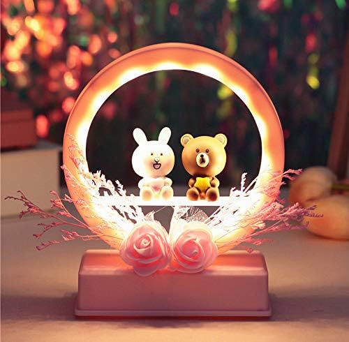 Cute Cartoon Music Lamp Led Night Light Brown Bear Cony Rabbit Night Lamp Room Atmosphere Lamp Home Decor Gift