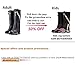 ayamaya Hiking Gaiters Waterproof Kids’ Snow Leg Gaitors, Breathable High Boots Children Snake Ski Gaiters for Outdoor Sports Walking Hunting Climbing Mountain Snowboarding (Adult- Black)