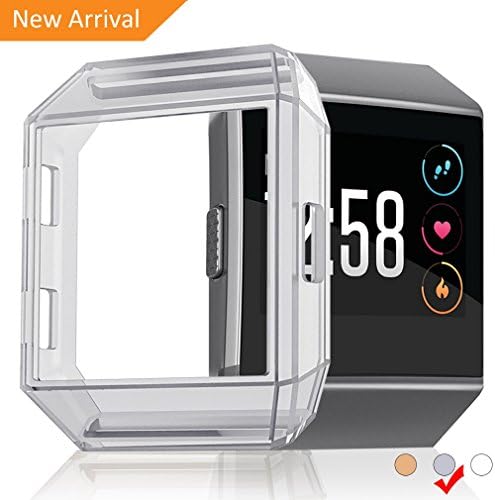 For Fitbit Ionic Case,Dodaug Shockproof Fitbit Ionic Case Protector for Fitbit Ionic Smartwatch (Crystal Black)