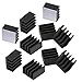 Easycargo 30 pcs Raspberry Pi Heatsink Kit Aluminum + Copper + 3M 8810 thermal conductive adhesive tape for cooling cooler Raspberry Pi 3 B+, Pi 3 B, Pi 2, Pi Model B+ (30 pcs)