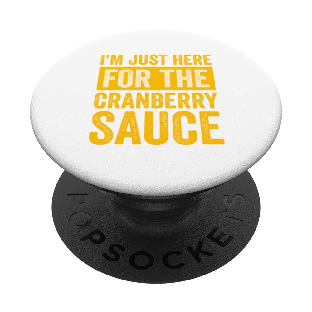 Canned Cranberry Sauce Jellied Happy Thanksgiving PopSockets Swappable PopGrip