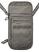 RFID Blocking Neck Stash Passport, Unisex, Grey