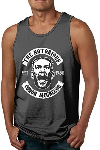 LIMEI Men Conor Mcgregor Logo Ufc Short Sleeve Tshirts