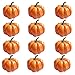 HKBAYI 12PCS 3" 80mm Halloween Artificial Fake Pumpkins Fake Vegetables Ornaments Decor Party Home Decorations