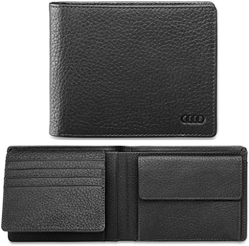 Genuine Audi Men's Black Leather Wallet