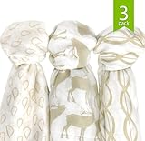 Bamboo Muslin Swaddle Blankets Large (47