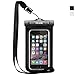 OCASE Waterproof Phone Case, Universal Waterproof Bag Dry Bag With Neck Strap for Apple 6 6S, 6S Plus, SE 5S, Samsung S7 Edge, S6, Note 5, HTC LG Sony Nokia Motorola - Black