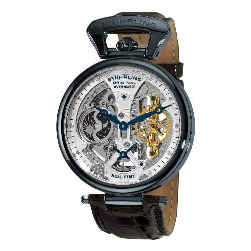 Stuhrling Original Men's 127A2.33X52 Analog Display Automatic Self Wind Black Watch