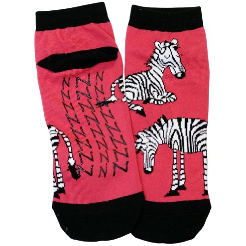 Catching Some ZZZâ€™s-Zebra Slipper Socks by LazyOne