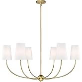 Z-Lite 3040-42RB Shannon Chandelier, 6-Light 360 Total Watts, Rubbed Brass