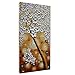 Asdam Art - (100% Hand Painted 3D)Oil Paintings On Canvas Modern Home Decor Wall Pictures for Living Room Bathroom Handmade Wall Art Framed Large Artwork (24x48 inch)
