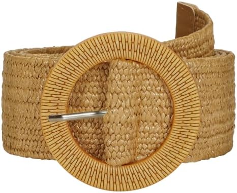 Wide Elastic Boho Belt Rope Woven Braided Waist Belt Chunky Buckle 1.97 INSPIRE CHIC Women main image 4