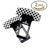2 Pcs Universal Vehicle Mounted Carbon Fiber Car Safety Seat Belt Buckle Clip