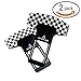 2 Pcs Universal Vehicle Mounted Carbon Fiber Car Safety Seat Belt Buckle Clip