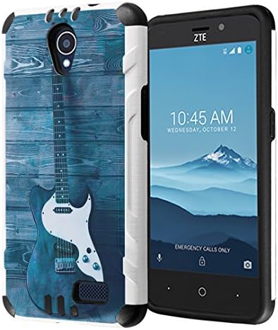 ZTE Sonata 3 Case, ZTE Maven 2 Case, ZTE Prestige / Avid Plus / Avid Trio Case, Dual Layer Silm DF Armor Case for ZTE Sonata3 / Maven2 / AvidPlus / AvidTrio / Prestige- (Guitar)