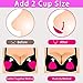 Smarimple Silicone Bra Pads Inserts Bikini Gel Inserts Kit Waterproof Triangle Breast Chest Push Up Pads Enhancers with Nipple Covers
