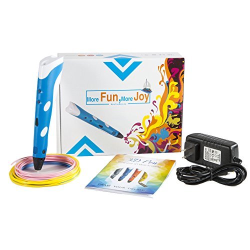 Maven Gifts: 3D Pen for 3D Doodling, Design, and Arts and Crafts Comes with Pen, 3 Multicolored Filament Refills, Charging Cord, and Instruction Manual Easier than Drawing Ages 8 and Up