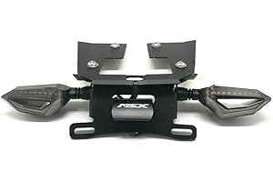 GYUKSIA Compatible with MSX125 GROM MSX125SF 2016-2020 Rear Tail Tidy Fender Eliminator Bracket License Plate Holder LED Turn Signal Blinker